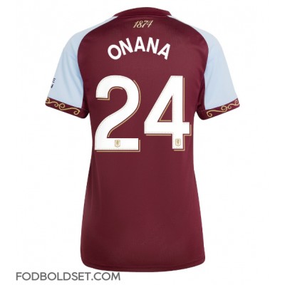 Aston Villa Amadou Onana #24 Hjemmebanetrøje Dame 2025-26 Kortærmet Aston Villa Amadou Onana #24 Hjemmebanetrøje Dame 2025-26 Kortærmet
